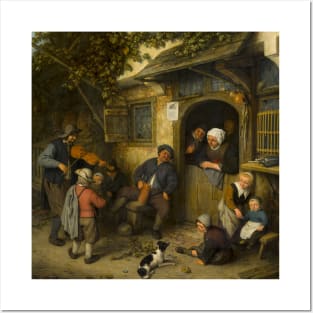 The Fiddler by Adriaen van Ostade Posters and Art